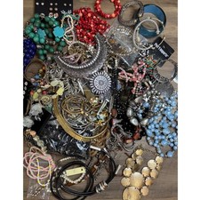 Wearable Costume Jewelry Assorted Necklaces Bracelets Resell Gift UB4