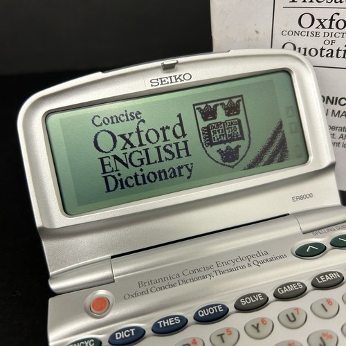 Seiko ER8000 Britannica Concise Encyclopaedia Oxford Dictionary & Thesaurus - Picture 2 of 20