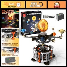 8 Planet Solar System Model Kit with Lights - STEM Educational Toy for Kids 6-12