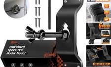 Wall Mount Spare Tire Mount, Enclosed Trailer Spare Tire Mount, Black-1pcs