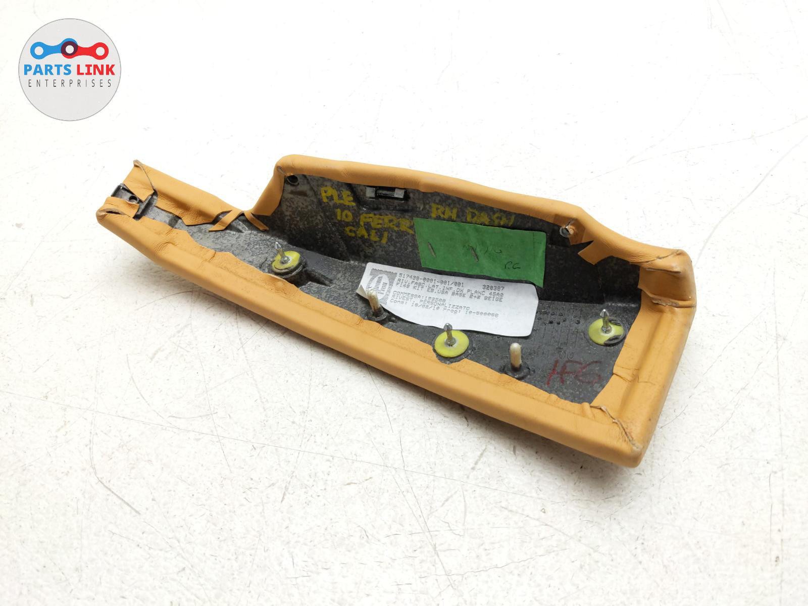 2008-2011 FERRARI CALIFORNIA F149 RIGHT DASH DRAWER GLOVEBOX TRIM COVER MOLDING