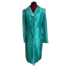 Le Suit Skirt Suit Womans Petite Size 6/6P Tu...