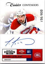 2011-12 Panini Contenders #246 Louis Leblanc #/800