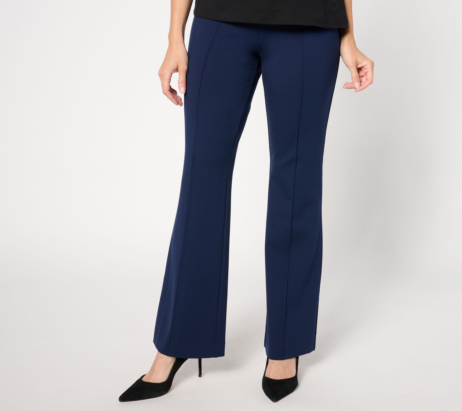 Susan Graver Women's Pants Sz 2XS (XXS) Regular Smart Ponte 350 Blue A662851