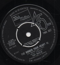 TONY MARTIN the bigger your heart is/the two of us 1965 UK TAMLA MOTOWN 7" 45