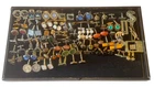 Vintage Mixed Costume Jewelry Lot Of Cufflinks Tie Bars Money Clips Buckles