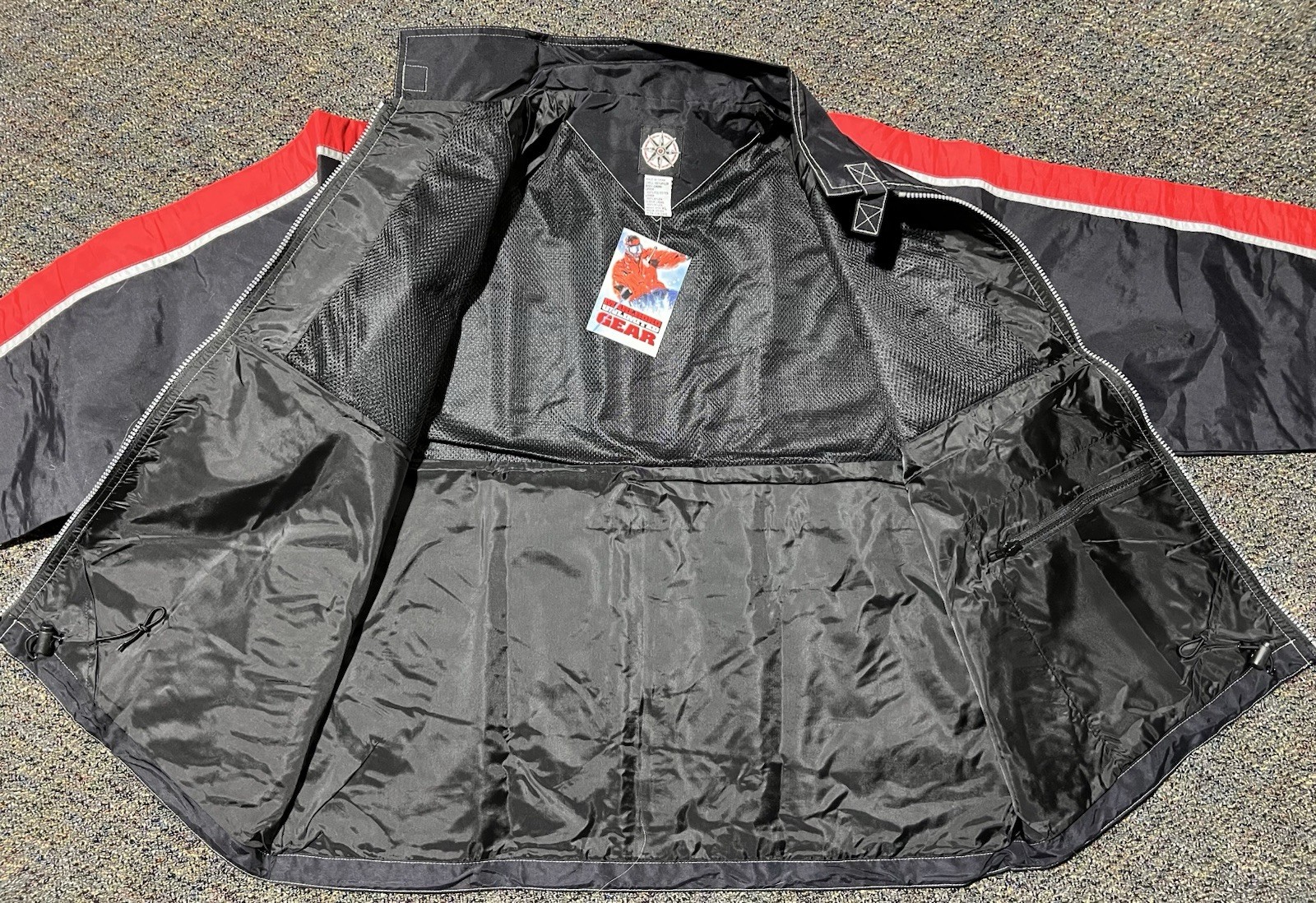 Vintage Marlboro Unlimited Gear Windbreaker Jacket Men's XL Black 100percent Nylon NWT image 5