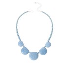 Jay King Sterling Silver Blue Chalcedony Statement Necklace, 18"