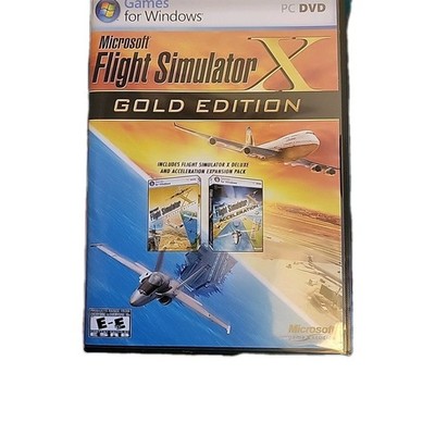 Microsoft Flight Simulator X: Gold Edition (PC 2008) Complete W/ Expansion