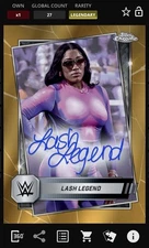 Lash Legend Gold Signature 50cc Legendary - Topps Slam WWE Chrome 25 Digital