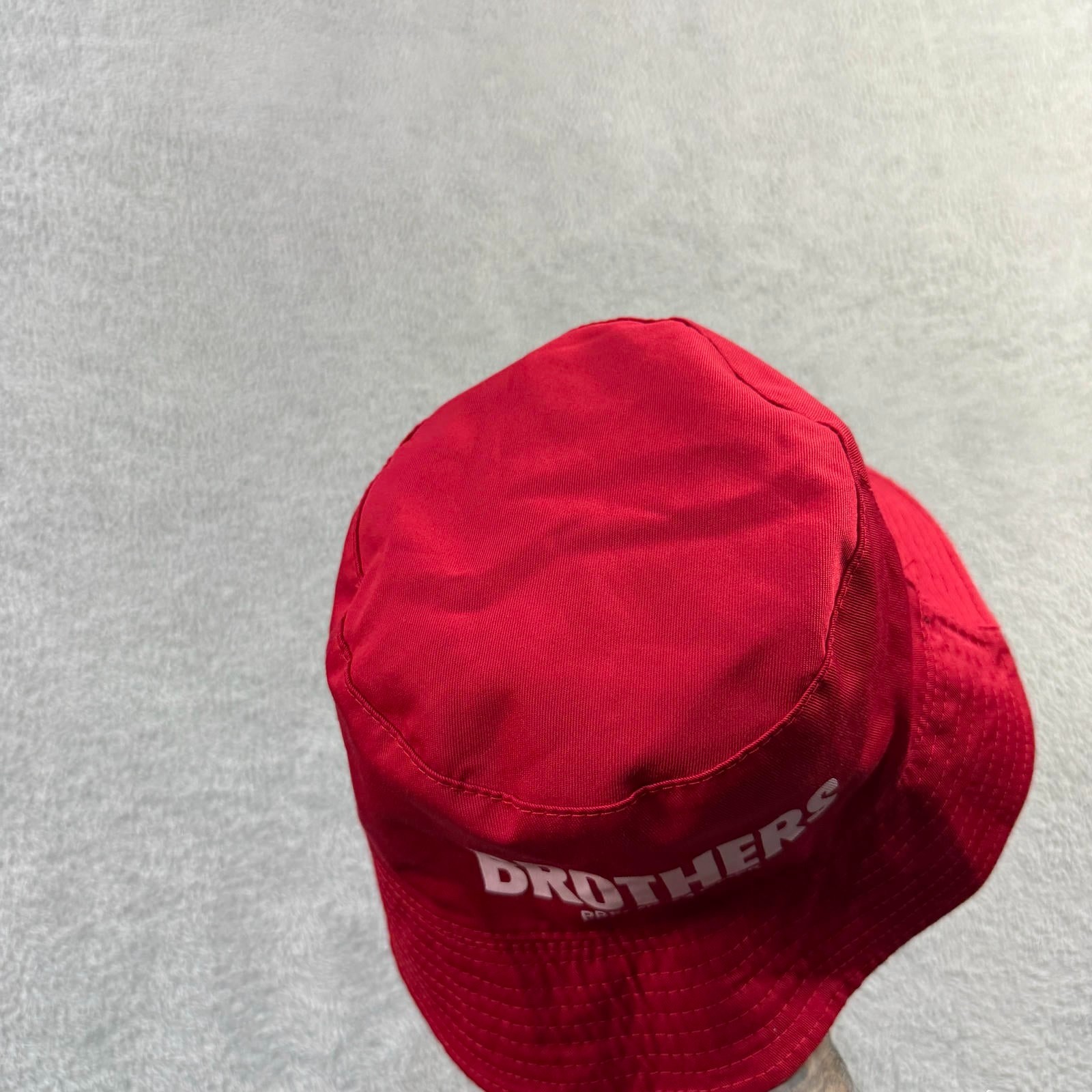 Vintage Brothers Premium Cider Reversible Red Black Summer Festival Bucket Hat image 4
