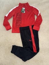 NWT PUMA boys Track Jacket Jogger Set S 8