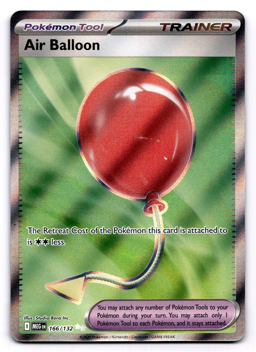 air balloon pokemon card price Air Balloon 166/132 Ultra Rare Pokemon TCG ME01: Mega Evolution NM