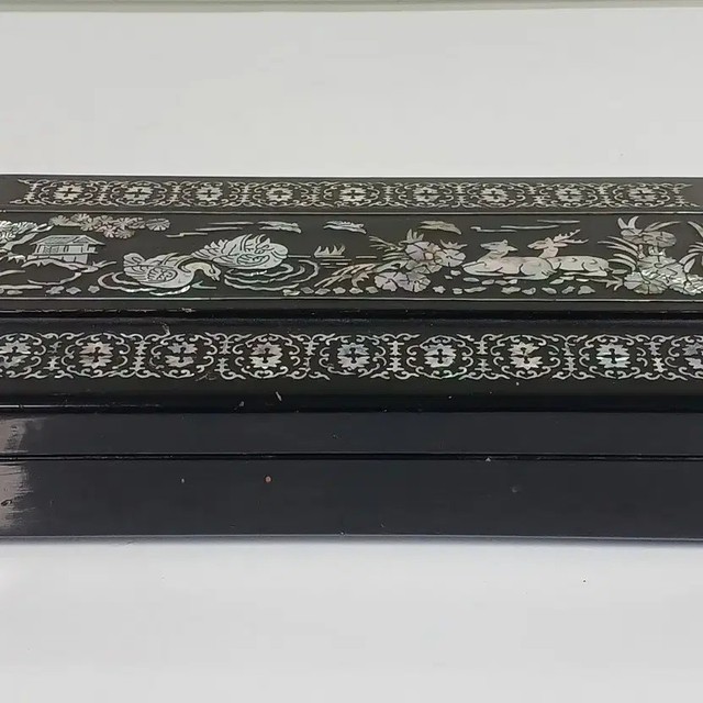 Korean Traditional Folk Craft Lacquered Tobacco Trays Set - 70s