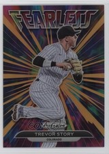 2022 Panini Prizm Fearless Neon Orange Prizm 8/100 Trevor Story #FL-19 11bi
