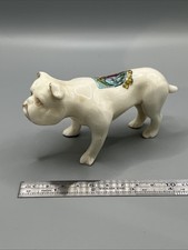 Arcadian Crested China Bulldog - Alnwick Coat Of Arms - A&S Stoke On Trent