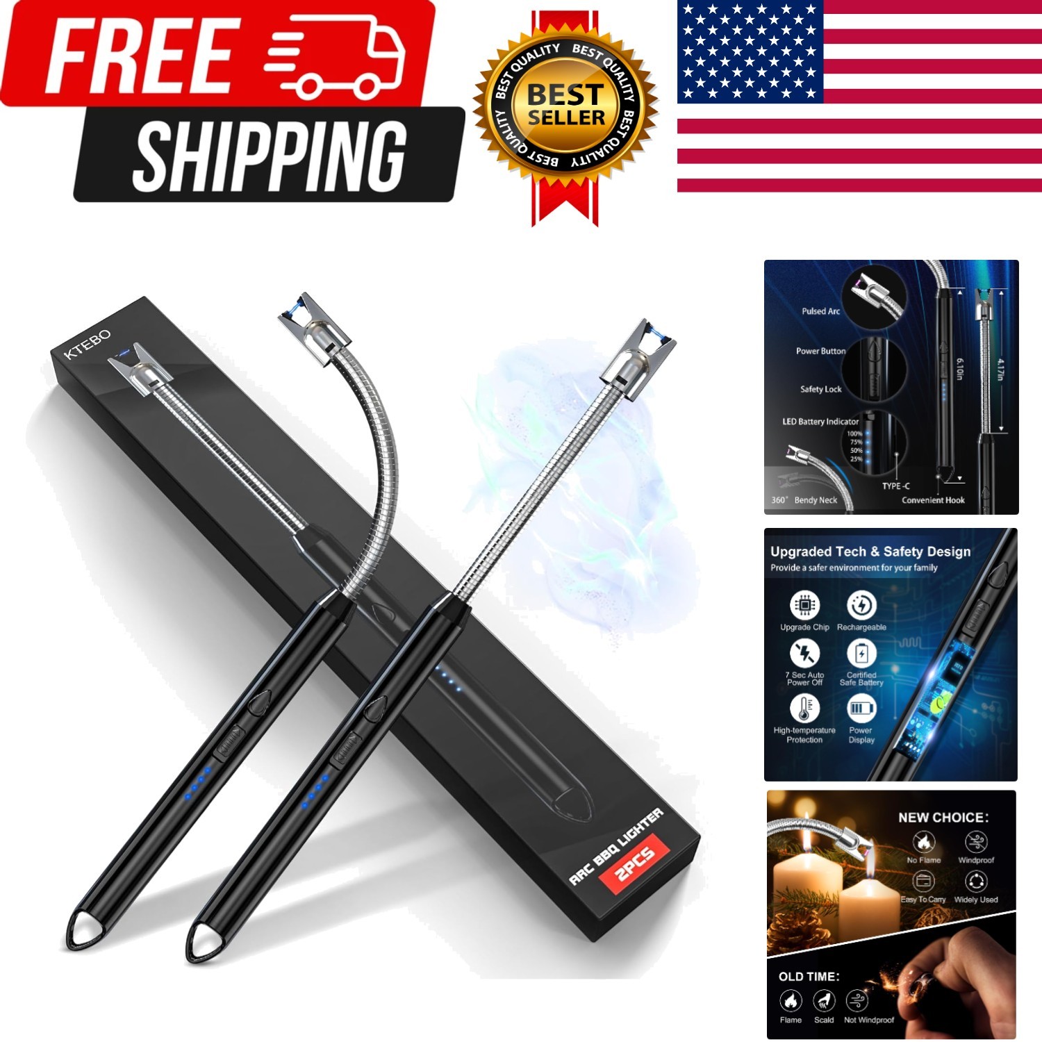 S Rechargeable - Usb Long  For Scented Cand...