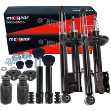 4x MAXGEAR Stoßdämpfer + Rep-Satz Domlager ...