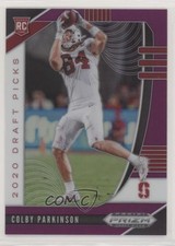 2020 Panini Prizm Draft Picks Rookies Purple Colby Parkinson #135 rg2
