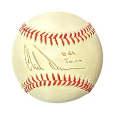 CHILI DAVIS SIGNED OFFICIAL AMERICAN LEAGUE BASEBALL BAS BT20818 TWINS GIANTS