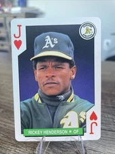 Rickey Henderson - 1991 U.S. PLAYING CARDS MLB ALL-STARS  - Oakland Athletics