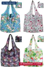 Grocery Reusable Shopping Bags, 4 Pack 50Lbs Foldable Large Washable Market Bags