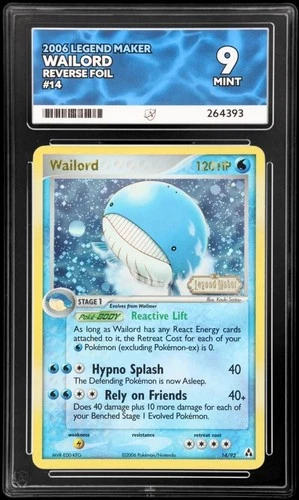Wailord 14/92 ACE graded card