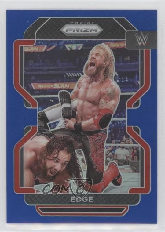 2022 Panini Prizm WWE Blue Prizm 14/199 Edge #164 03qw