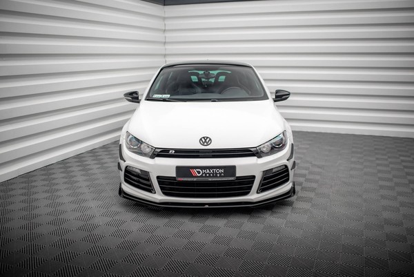 Frontlippe + Flaps Passend FüR VW Scirocco R Mk3 Schwarz Hochglanz-image
