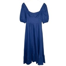 Reformation Belgium Linen Dress Danube Size 4 NEW