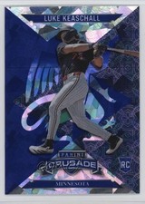2025 Panini Crusade Crusade Blue Cracked Ice Luke Keaschall #82 s5j