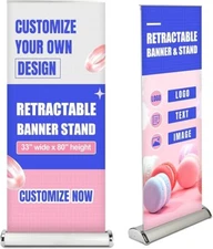 Premium Retractable Banner Stand-Teardrop For business/home/wedding etc.
