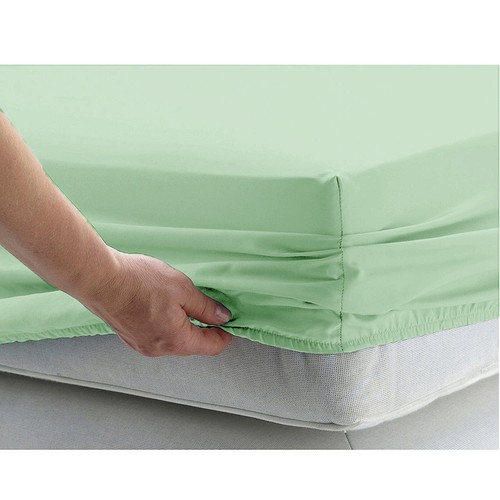 AU King Size 1 PC Fitted Sheet Extra Deep Pocket Solid 1000 TC Egyptian Cotton - Picture 37 of 107