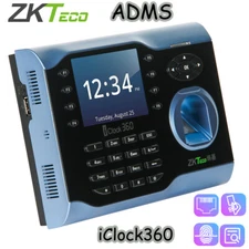 ZKTeco Fingerprint Time Attendance Recorder iclock360 Biometric 8000 ADMS