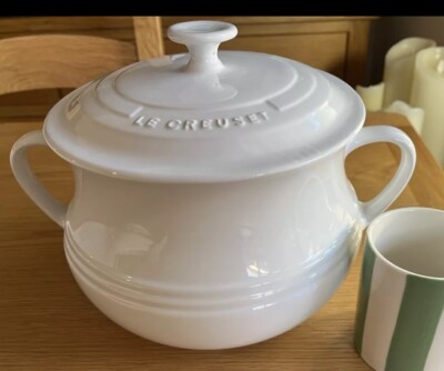 Le Creuset großer Suppen-/Bohnentopf Deckel nur Ersatz Steinzeug 8 x 8,5