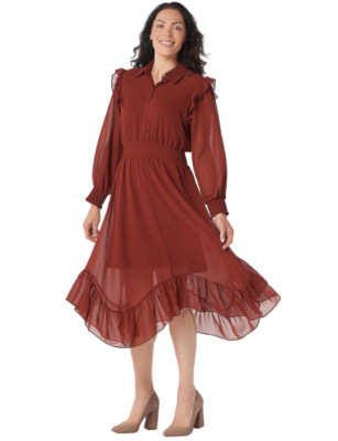dark rust dress