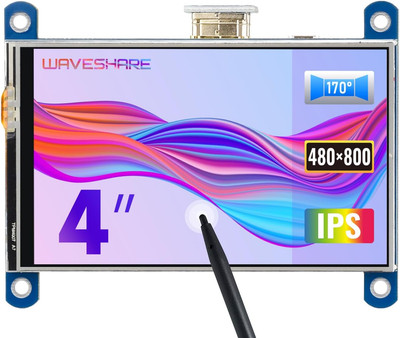 4 Inch HDMI LCD IPS Display 800X480 Resolution Resistive Touch Screen