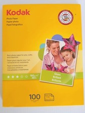 Kodak Photo Glossy Photo Paper 8.5 x 11 Instant Dry 100 Sheets 8209017 open box 
