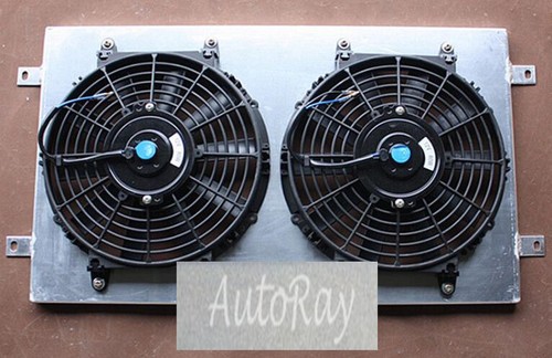 Aluminum Shroud + Thermo Fans For Holden & Chevy HQ HJ HX HZ 253 & 308 V8 - Picture 2 of 6