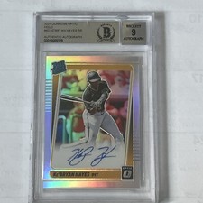 2021 Donrus Optic Prizm Holo Ke'Bryan Hayes Rated Rookie Auto  Beckett Graded 9