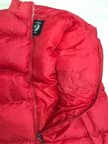 Puffer Jacket Sleeveless Men's Zip Up By Knockout Red - Picture 3 of 6