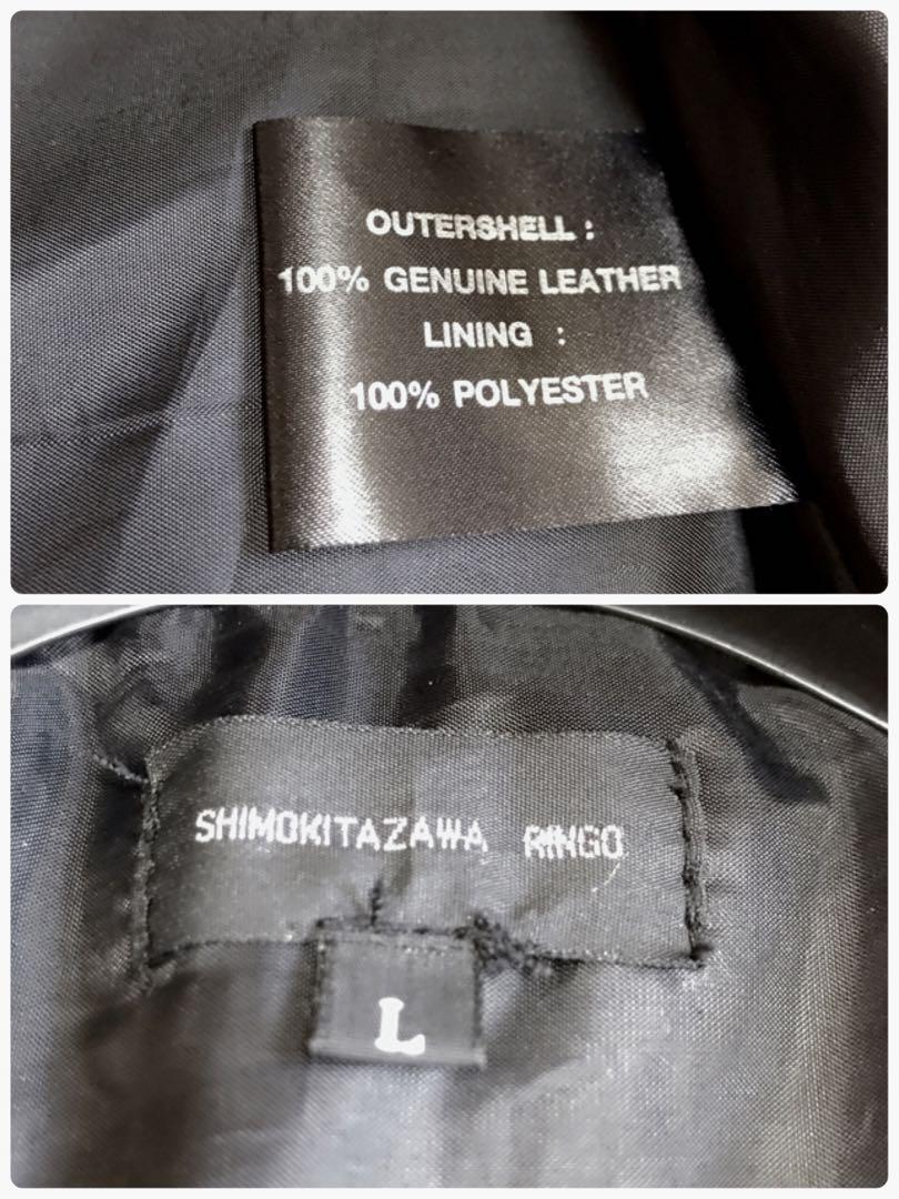 大きいサイズ SHIMOKITAZAWA RINGO シングル レザージャケット Shimokitazawa Ringo Men's Leather Jacket Large Size Black | eBay