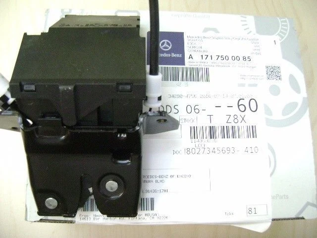 Conjunto de cerradura maletero mercedes w219 r171 c320 c230 clk500 clk55 e320 e500 genuino Foto 4 de 4