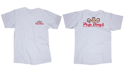 PEP BOYS Automotive Service Tires Store logo white t-shirt