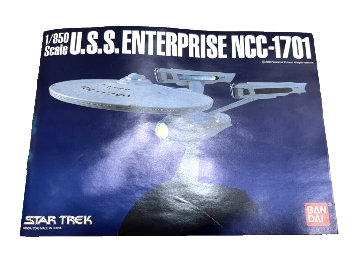 BANDAI STAR TREK 1/850 U.S.S. Enterprise NCC-1701 Plastic Model