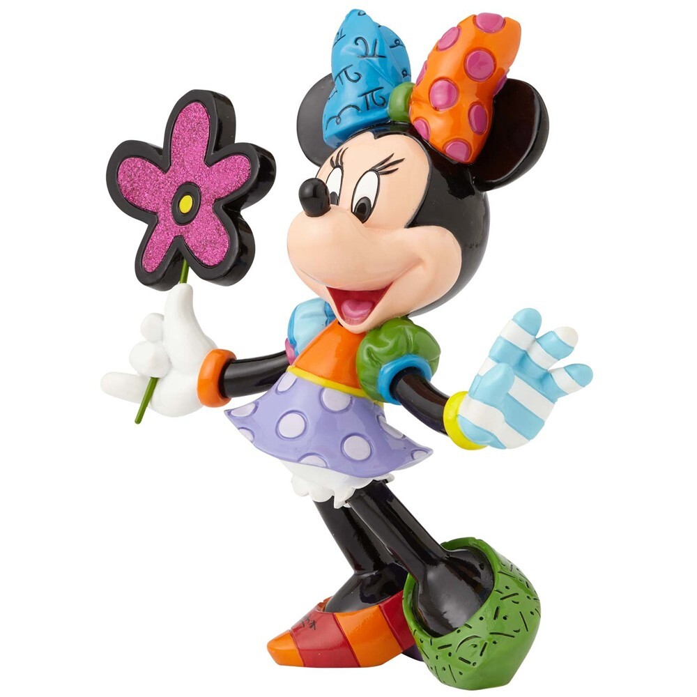 ミニーマウス Minnie Mouse エネスコ BRITTO お花 フィギュア Disney Britto - Minnie Mouse with Flowers Figurine, 20cm H