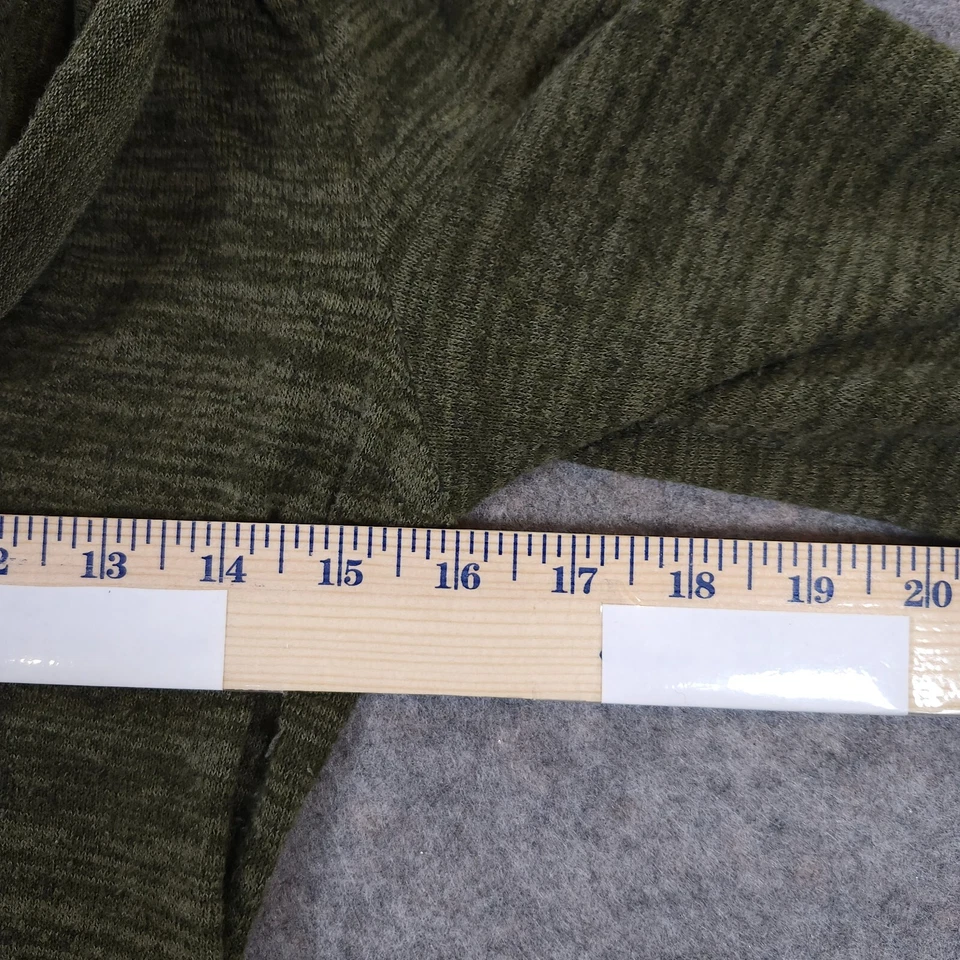 Doublju Tunic Top Womens Medium Green Knit Flare Cowl Alternative Goth Emo Pagan - Image 3 of 4