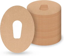 CGM Patches for Dexcom G6 Latex Free Adhesive Patches Sweat-Resistant Tan 25Pack