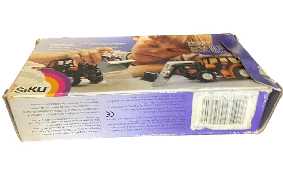 Camión tractor cargador frontal Siku 1/55 Super Series fundido a presión Alemania juguete de colección Foto 3 de 4