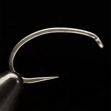DAIICHI 1928 HOOK - Heavy Barbless Scud Fly Tying Hooks (Matte Grey) - 25 Pack